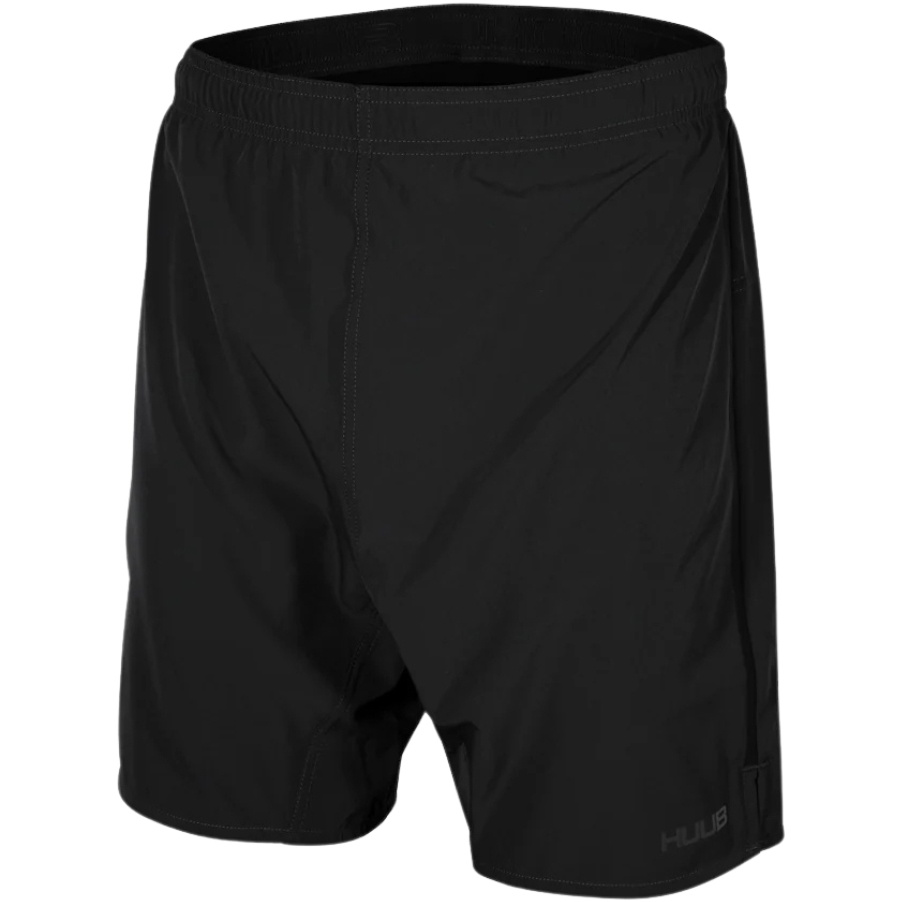 2025 Huub Hommes Short D'entraînement 2 En 1 TSH2 - Black